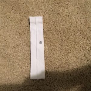 White Lululemon headband