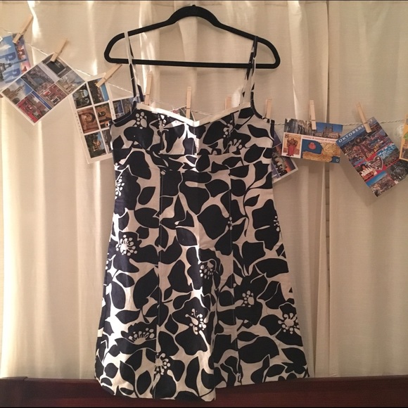 Navy & White Floral J. Crew Sundress
