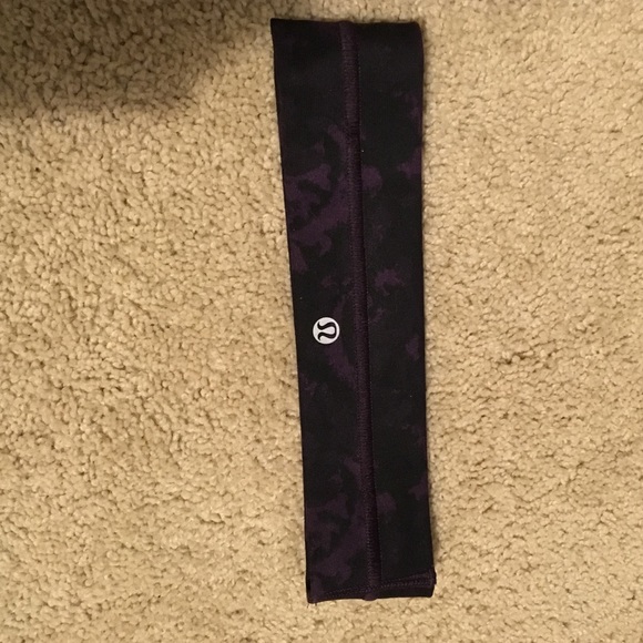 Purple and Black tye-dye head band