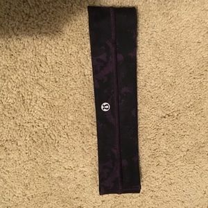 Purple and Black tye-dye head band