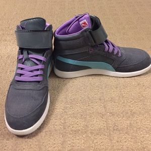 PUMA Skylaa sneakers shoes gray purple teal