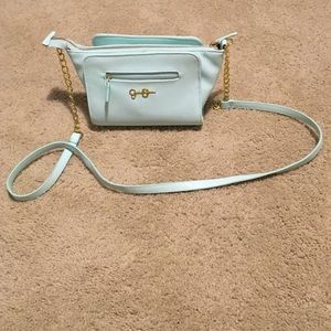 Jessica Simpson teal crossbody purse