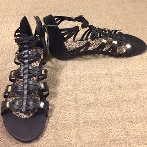 Steve Madden Cretee Gladiator Sandal Black