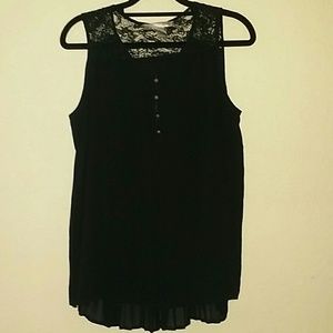 Forever21 sheer black blouse