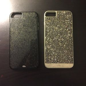 Casemate Brilliance and Black Glitter Cases IP6+