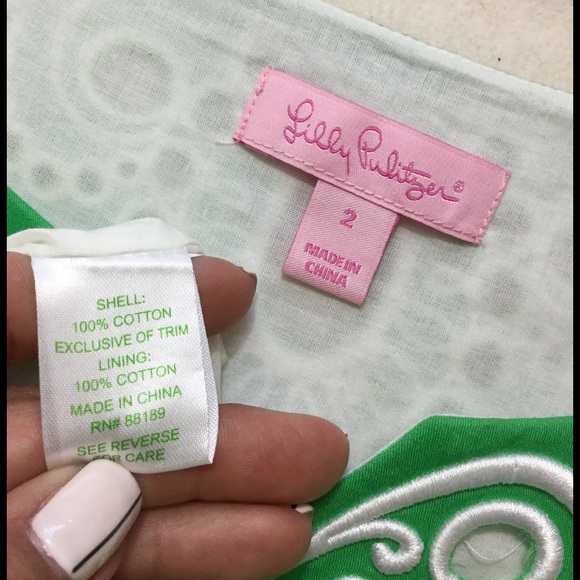 Lilly Pulitzer💚Beautiful green dress - Picture 4 of 4