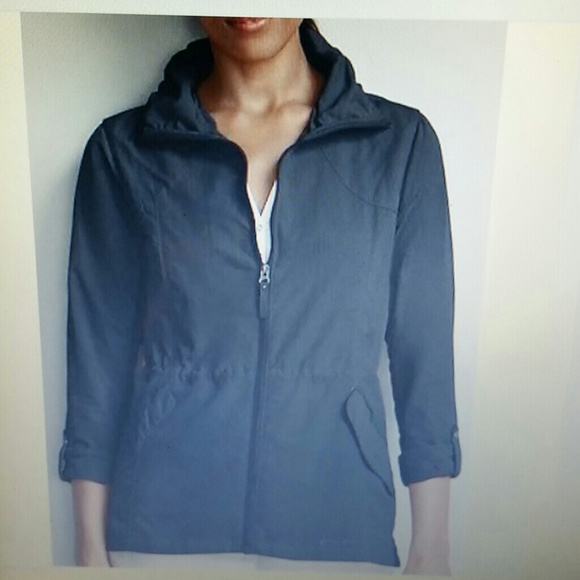 Eddie Bauer Travex Rain Jacket Coat UPF50 Black XS