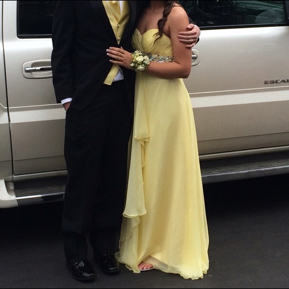 Yellow prom dress