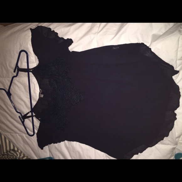 Navy off the shoulder top