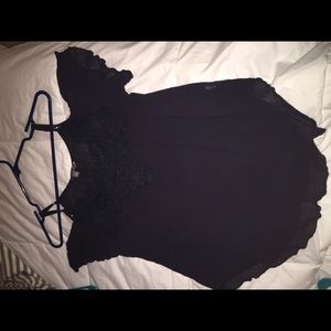 Navy off the shoulder top