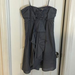 Classic J. Crew Chambray Strapless Sundress