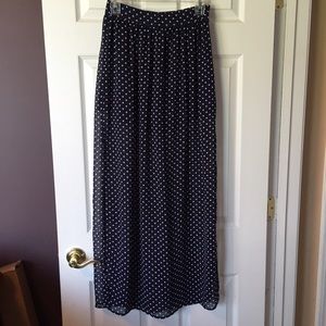 Polka Dot Maxi Skirt