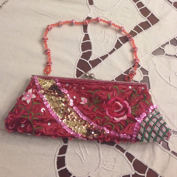 Aldo Floral Sequence Clutch