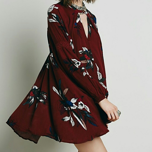 NWOT free people electric orchid swing tunic