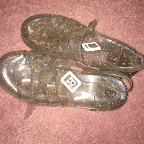 JUJU JELLY SANDALS CLEAR