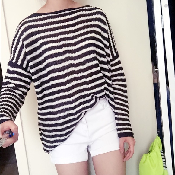 Mango knit with strip