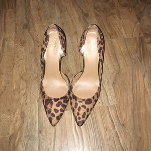 Leopard print heels