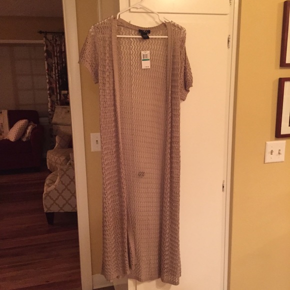 Tan long cardigan! Brand new