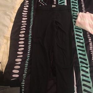 PINK lace bottom leggings