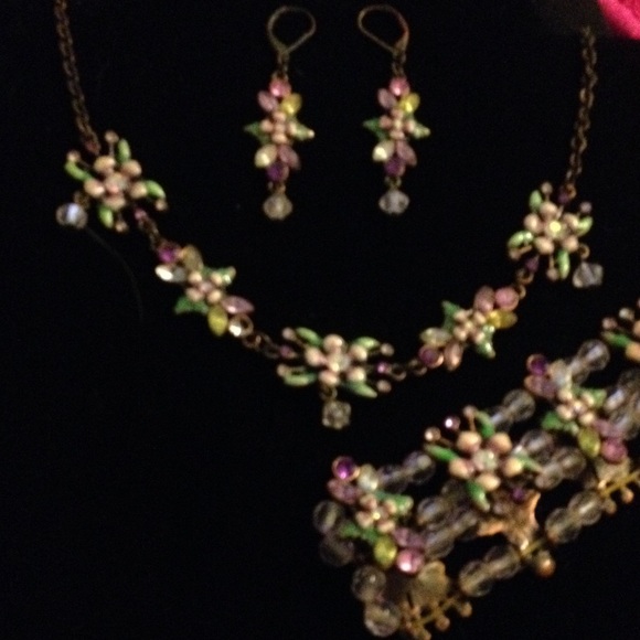 Cookie Lee Jewelry Cookie Lee Necklace Earrings And Bracelet Poshmark