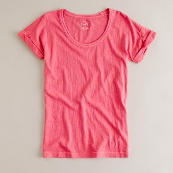 J. Crew Ringspun Scoopneck Painter Tee