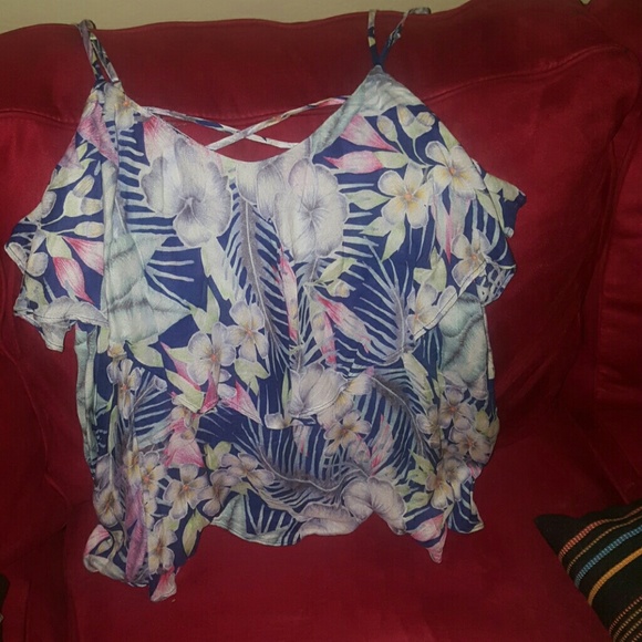 American eagle flowy tank top
