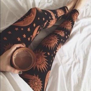 See You Monday Sun and Moon Leggings