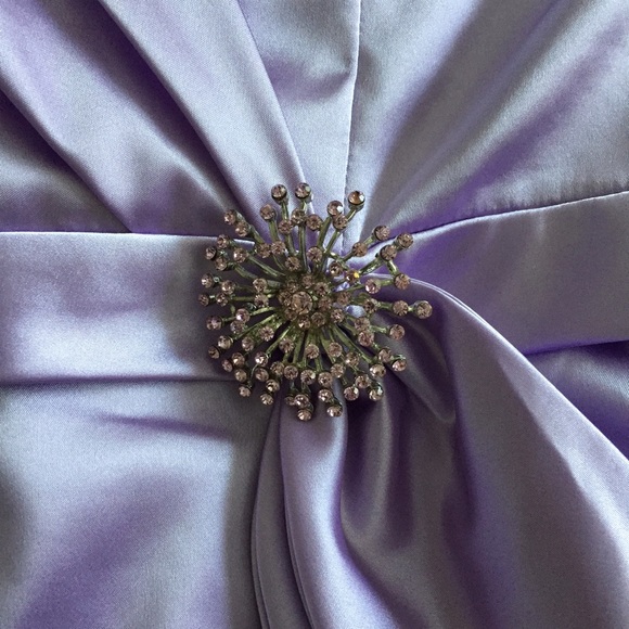 Lavender Strapless Dress - Picture 2 of 4