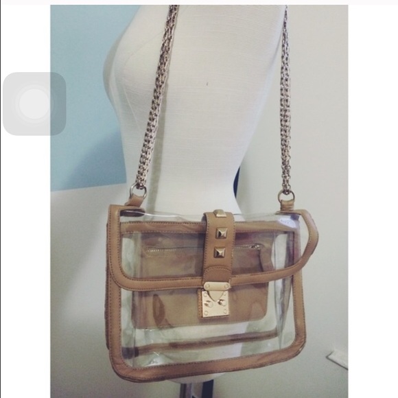 Nude/Clear purse
