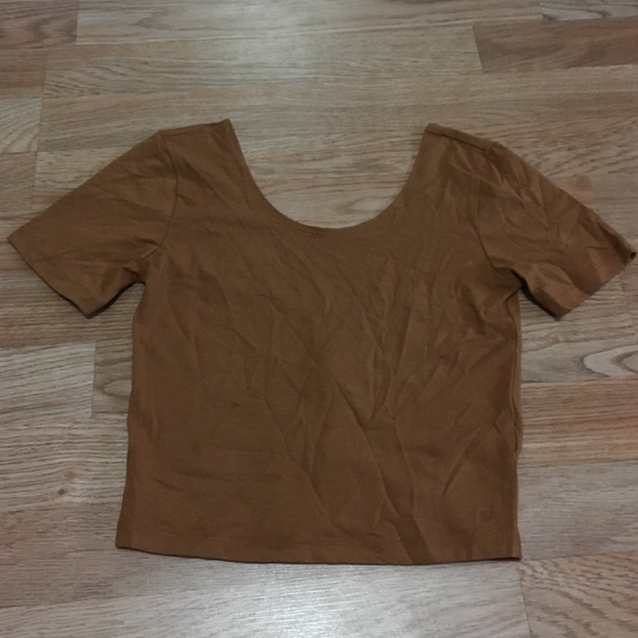 NWT chestnut crop top