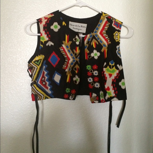 Vintage Oscar de la Renta Crop/Vest