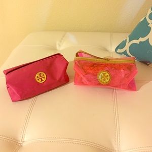2 Tory Burch makeup/beauty bags