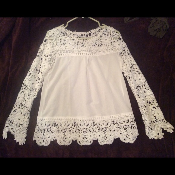 White lace top