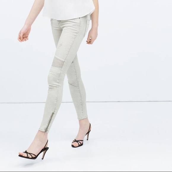 Zara biker jeans