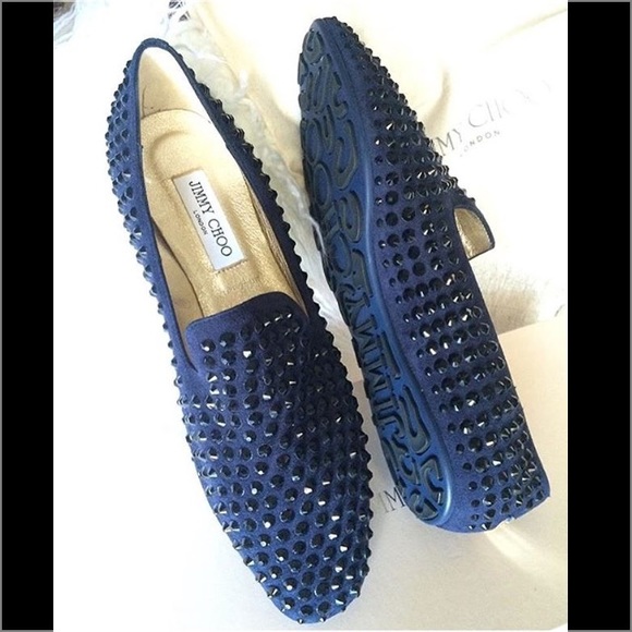 jimmy choo studded flats