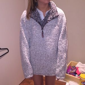 True Grit Pullover (Frosty tipped 1/2 zip)