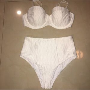 High waisted bikini set