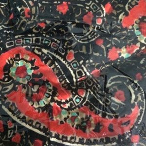 OS unicorn red paisley print leggings New