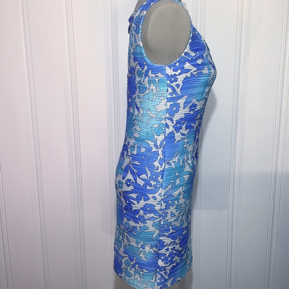 Medium Petite-Blues/Purple Ombré Dress - Picture 4 of 6