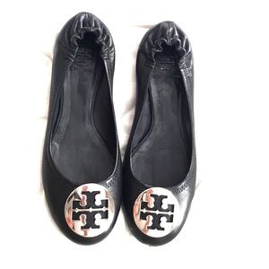 Tory Burch Reva Flats size 7.5 in Black