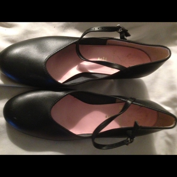 Capezio tap shoes black Mary Jane size 9M HOT! 👟