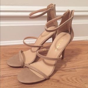 Liliana Nude Strapped Heel Sandal