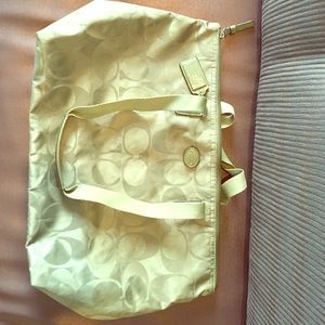 Coach Green Baby Bag Beach Tote