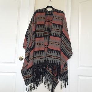southwestern poncho