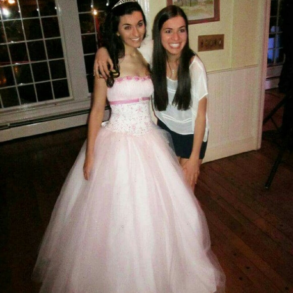 Mori Lee Pink Prom Ball Gown