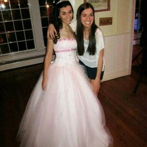 Mori Lee Pink Prom Ball Gown