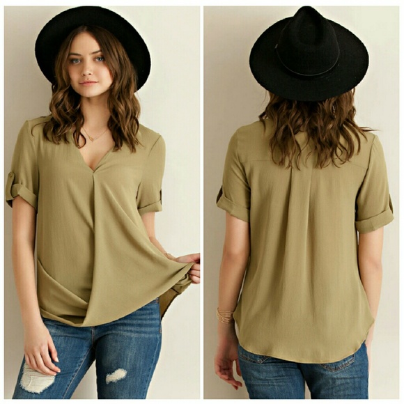 Time Stands Still Top- Olive