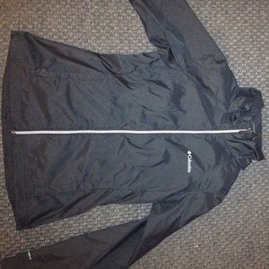 Black Columbia Rain Jacket - Small/Medium