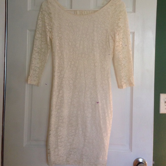 White lace dress