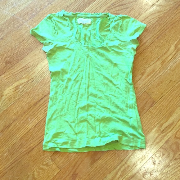 Lime green tee